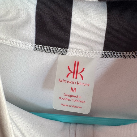 Krimson Klover Quarter Zip Top with Ski Motif and Reversible Coordinating Vest - Picture 7 of 9